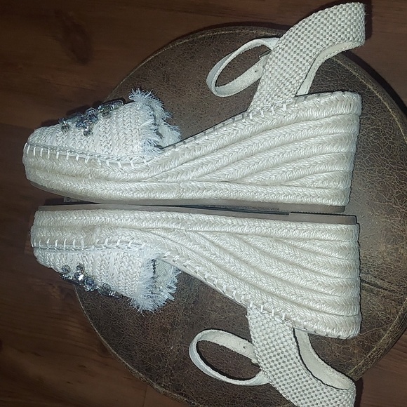 Anne Klein Lenox Espadrille Wedge Sandals - Picture 6 of 14